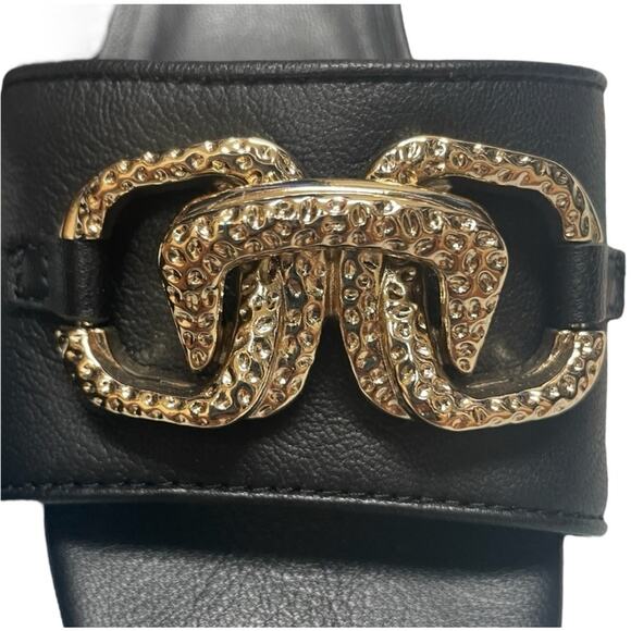 Steve Madden Big Chain Santana Heeled Sandal Sz 9.5 - Picture 2 of 5